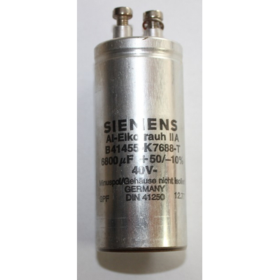 Elcap   6800�f  40V Siemens