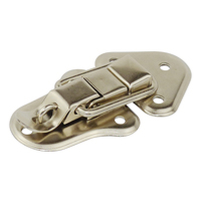 Mounting closure for cases chrome plated metal