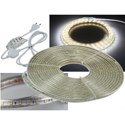 LED-Streifen 230VAC 10m wei� 6300 lumen  IP44