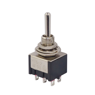 Toggle switch / button with middle position 2 x on/off/(on) 3A 250VAC