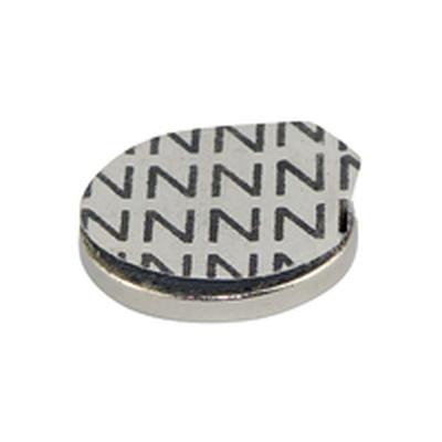 Neodymium magnet �12 x 1.5mm with adhesive side (pack of 8)