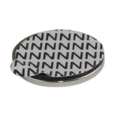 Neodymiummagnet rund �19 x 1,5mm mit Klebeseite (5er Pack)