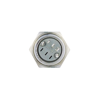 Full metal switch 16mm 1 x on/on with LED ring illumination white IP67
