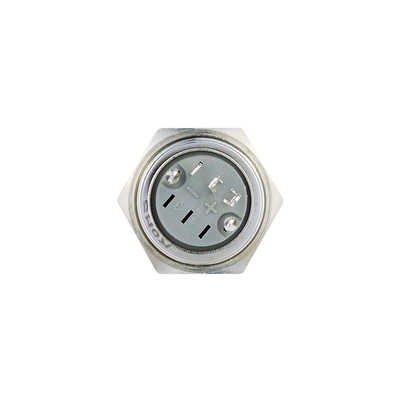 Full metal button 16mm 1 x on/(on) with spotlight green IP67