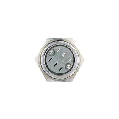 Full metal switch 16mm 1 x  on/on with LED ring illumination red IP67