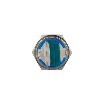 Vollmetallschalter 19mm 1 x um mit LED Ringbeleuchtung wei� IP67