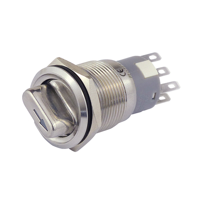 Rotary switch �19mm off/on - on/off 230V 3A IP50