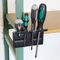Magnetic tool holder made of sheet steel.