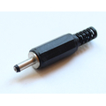 DC-Stecker 3,5 / 1,1  mm Kunststoff mit Knickschutz