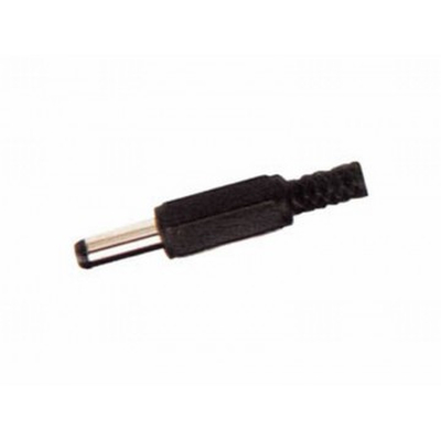 DC-Stecker 6,3 / 3,5 mm Kunststoff mit Knickschutz