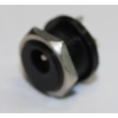 DC socket 5.5 / 2.5 mm central mounting