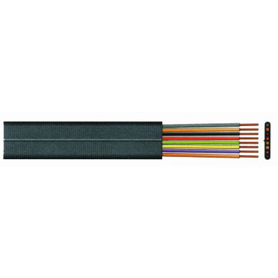       Telephone cable 8-core flat black CCA