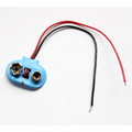 Battery clip T-shape with approximately 100mm of cable