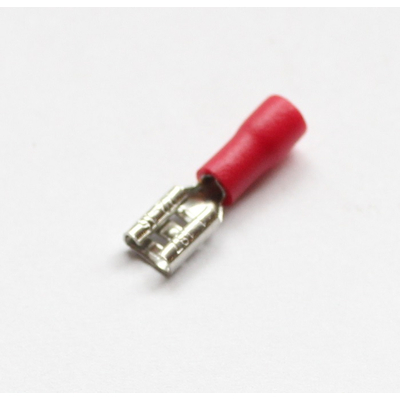 Blade receptacle red 4.8 mm for 0.5-1.5 mm� cable