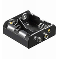 Battery holder for 2 x baby cell C push button connection