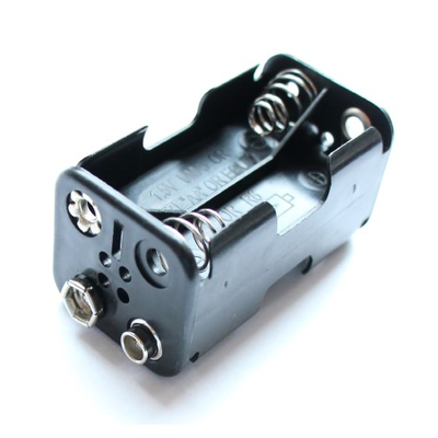 Batteriehalter fr  4 x Mignonzelle / AA /  LR6 -  Druckknopfanschluss