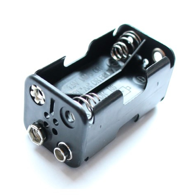Batteriehalter f�r  4 x Mignonzelle / AA /  LR6 -  Druckknopfanschluss