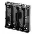 Batteriehalter fr  4 x Mignonzelle AA Druckknopfanschluss