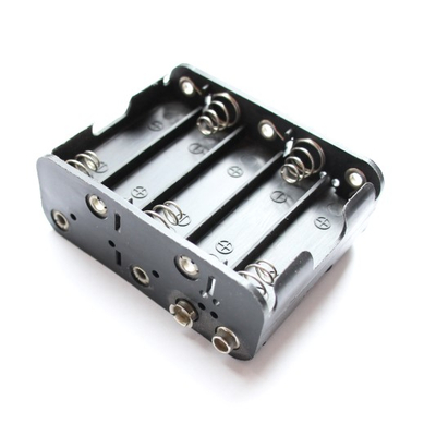 Battery holder for 10 x Mignon cell / AA / LR06 - push button connection