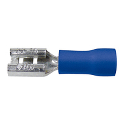 Blade receptacle blue 4.8 mm for 1.5-2.5 mm� cable 0.8 x 4,8
