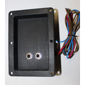 2-way crossover with jack sockets on installation shell