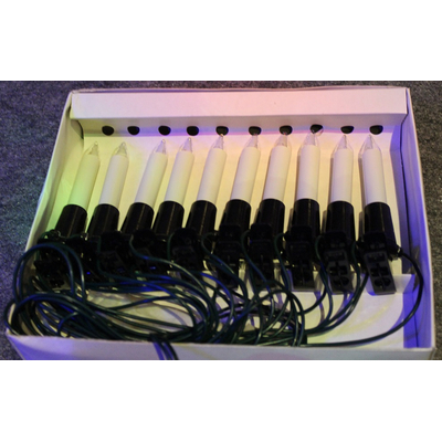 Light chain with 10 candles + 2 spare candles   made in the 80th