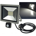 LED-Fluter  30W mit Bewegungsmelder neutralwei� SlimLine...