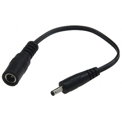          Adapter cable 10cm long 3.5mm DC plug to 5.5 / 2.1mm DC socket