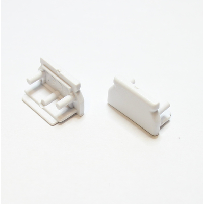 End pieces for aluminum profile white UNI12 2pcs.