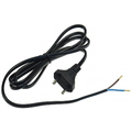 Power cable Euro bright end 1,5m 0,75 mm� 2,5A / 250V black