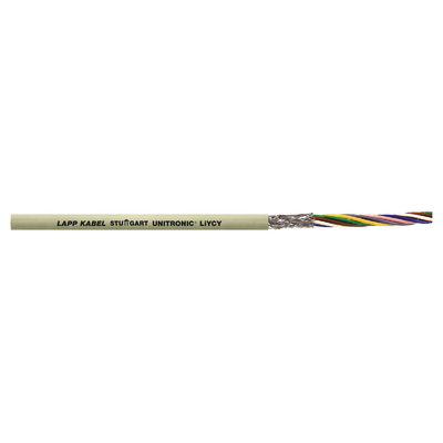 Control line LiYCY 6 x 0.5mm data line PVC shielded DIN color code 0034606 5m 