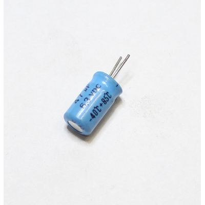 Elektrolyt-Kondensator     47�f     6,3V  85�C print