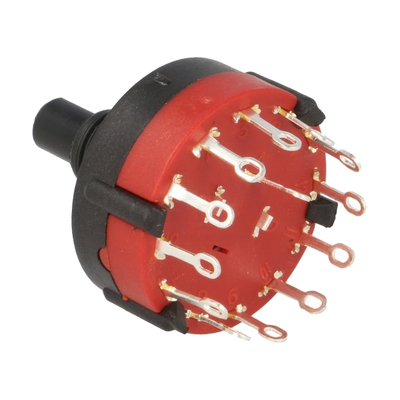               Rotary switch with solder connections 1 pole 12 positions 0,3A / 125VAC BBM