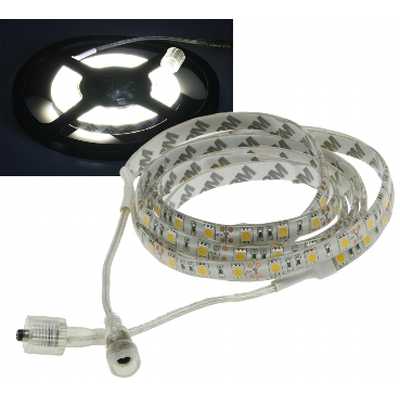 LED Streifen neutralwei� 12V 20W  2m 120 LEDs IP44 - SQ-200