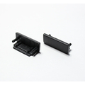 End pieces for aluminum profile black SURFACE14 2pcs
