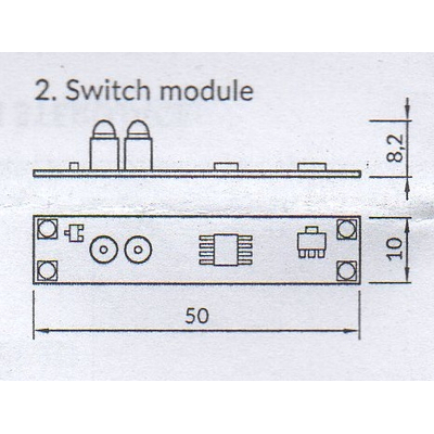 Contactless switch with dimming function for LED strips