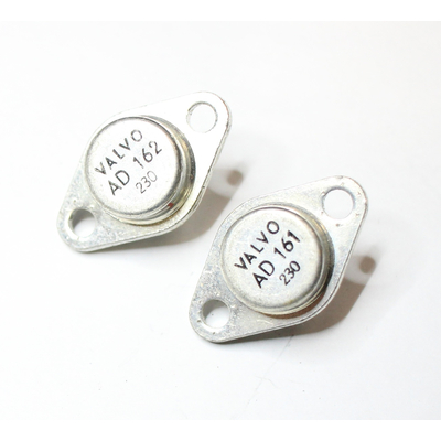 Transistorpair AD161 + AD162  32V 1A 4W TO66 used - Valvo