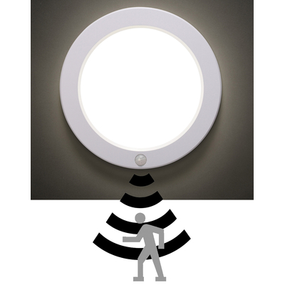 LED ceiling light 18W �23cm warm, cool, dark with PIR sensor - BUTON