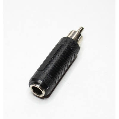 RCA plug > 6.3mm jack socket