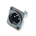 XLR Einbaustecker 3 polig