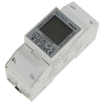 Energy cost counter for DIN rail mounting 1-phase 10A 176-276VAC - RWDZ2