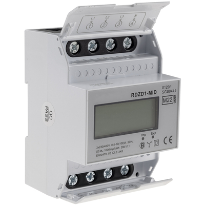 Drehstromz�hler MID geeicht 3-phasig 10A, 230/400V