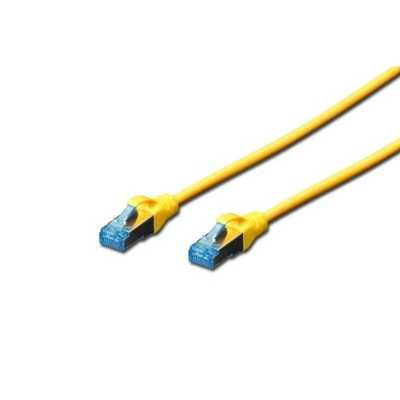 CAT 5e Netzwerkkabel    0,5m gelb F/UTP Patchkabel, 2x...