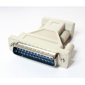 Adapter DSub25 plug / DSub9 socket