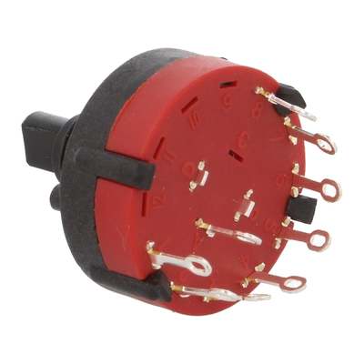              Rotary switch with solder connections 1 pole  8 positions 0,3A / 125VAC BBM