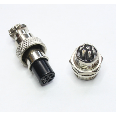       Microphone coupling mini  8mm incl. Chassis connector 7 pin