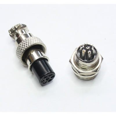 Mikrofon Kupplung mini �  8mm + Einbaustecker  7 Polig