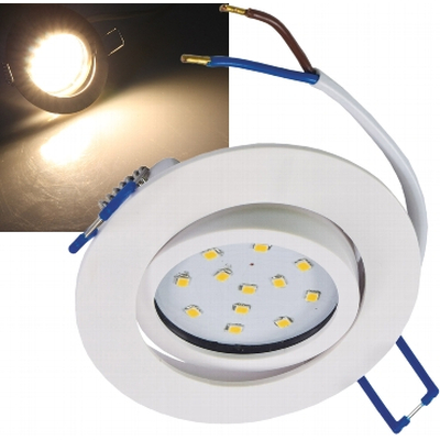LED Einbauleuchte  5W warmwei� 2900K wei� - Flat-32 eco