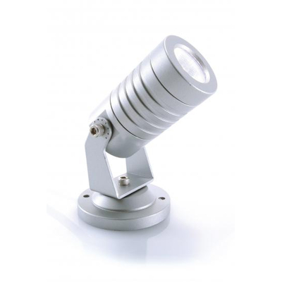 LED Mini 230V 3W silber CW IP65