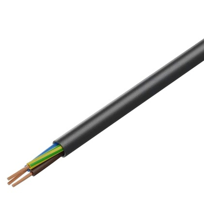 Power cable 3 x 0.75 H05VV-F black (5m)